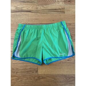 PATAGONIA Strider Running Shorts With Liner Women's Size‎ Medium Green 3.25"